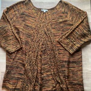 Notations Vibrant Knit Soft Pullover Sweater- Beautiful Colors -BOHO- Size 2X